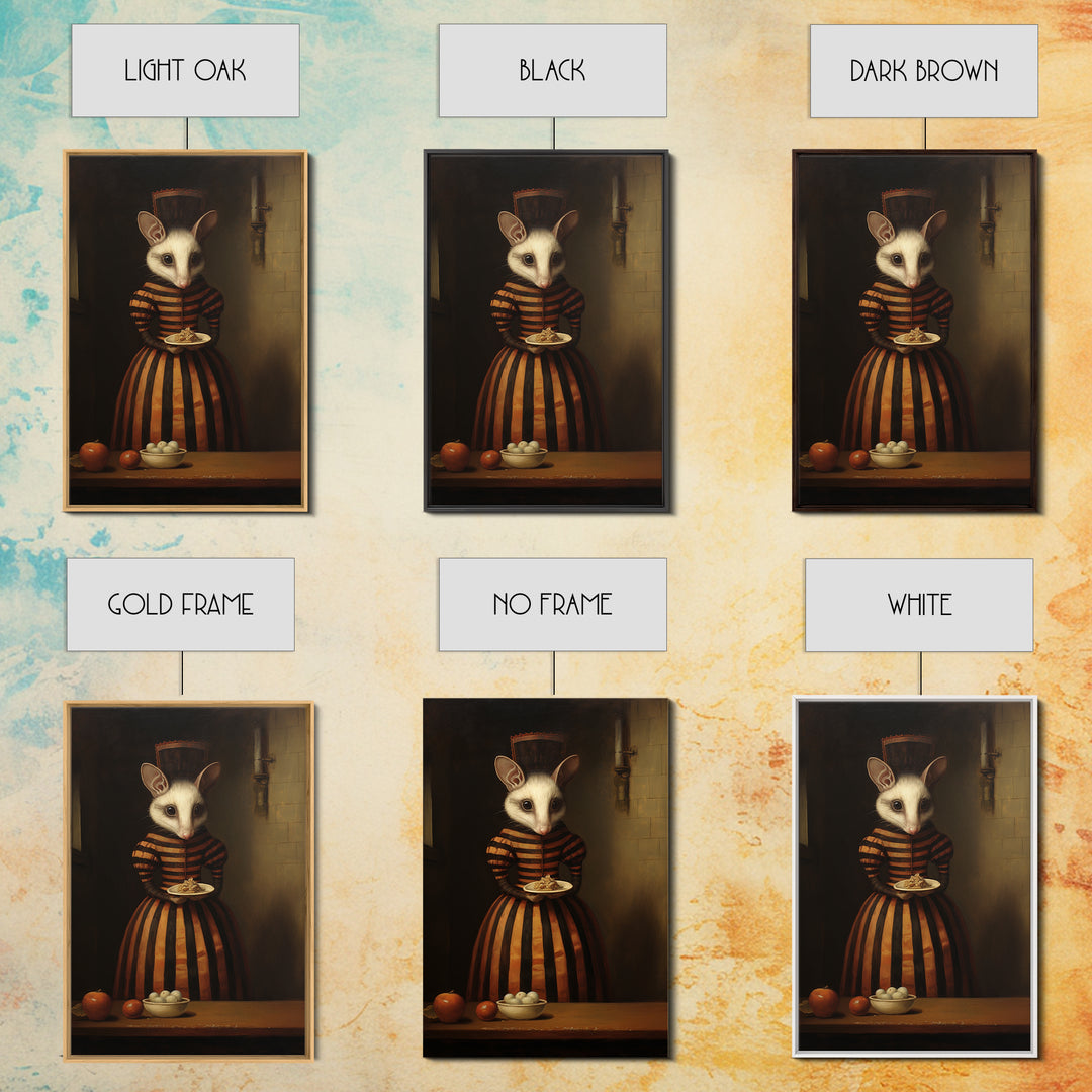 Shrew Maid, Victorian Animal Portrait, Halloween Art, Gothic Whimsy Decor, Anthropomorphic Costume Art