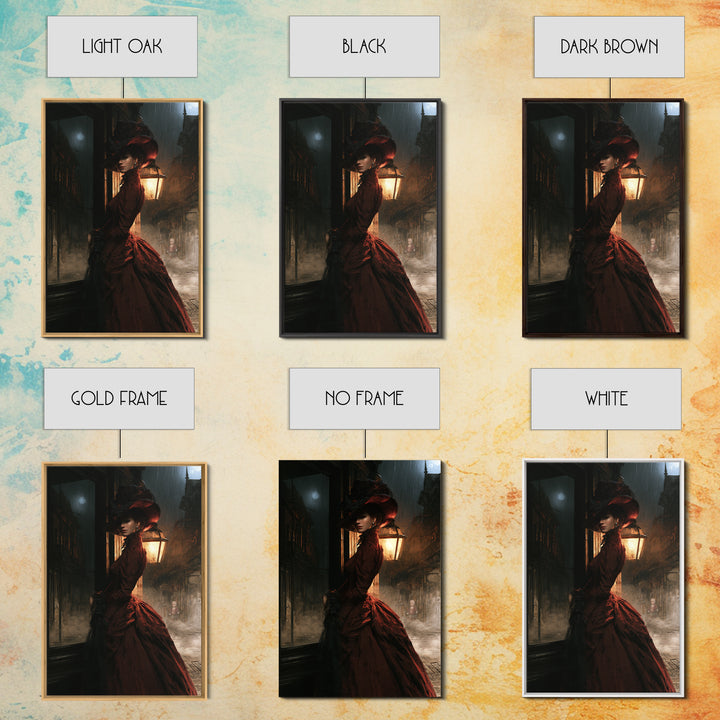 The Ghost Town Main Street, Victorian Gothic Art, Vertical Wall Art, Canvas Print, Gothic Wall Decor, Halloween Portrait Art