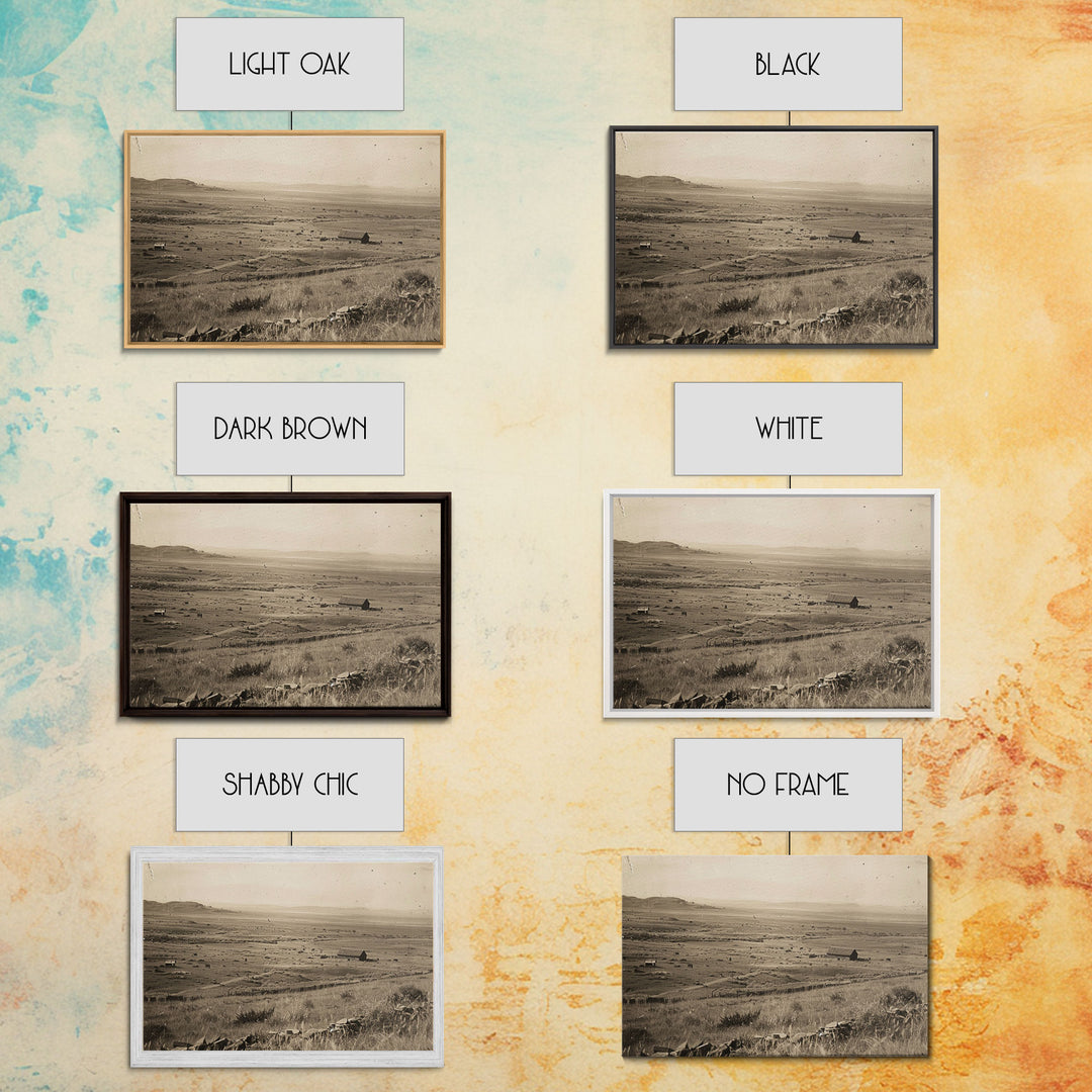 Vintage Southwestern Gallery Wall Art, Framed Canvas Print, Metal Print, Wild West Wall Art, Rustic Country Wall Art, Farmhouse Decor