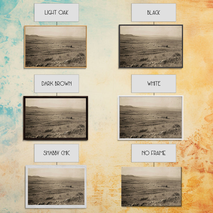 Vintage Southwestern Gallery Wall Art, Framed Canvas Print, Metal Print, Wild West Wall Art, Rustic Country Wall Art, Farmhouse Decor