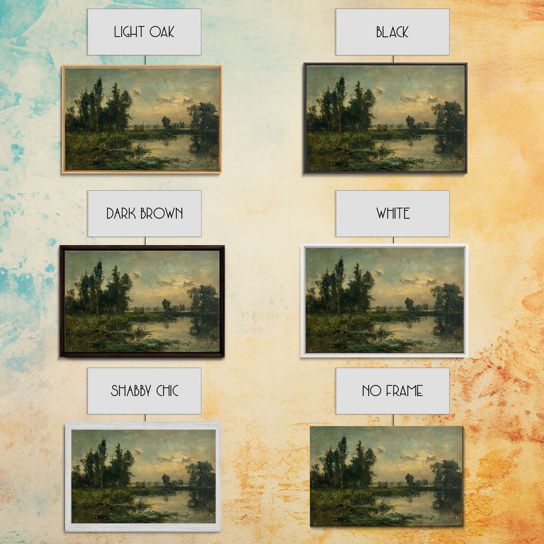 Slightly Scorched Landscape Painting Print | Framed Wall Art Or Metal Print | Home Decor | 40x60 Art | Huge Art | Living Room Decor