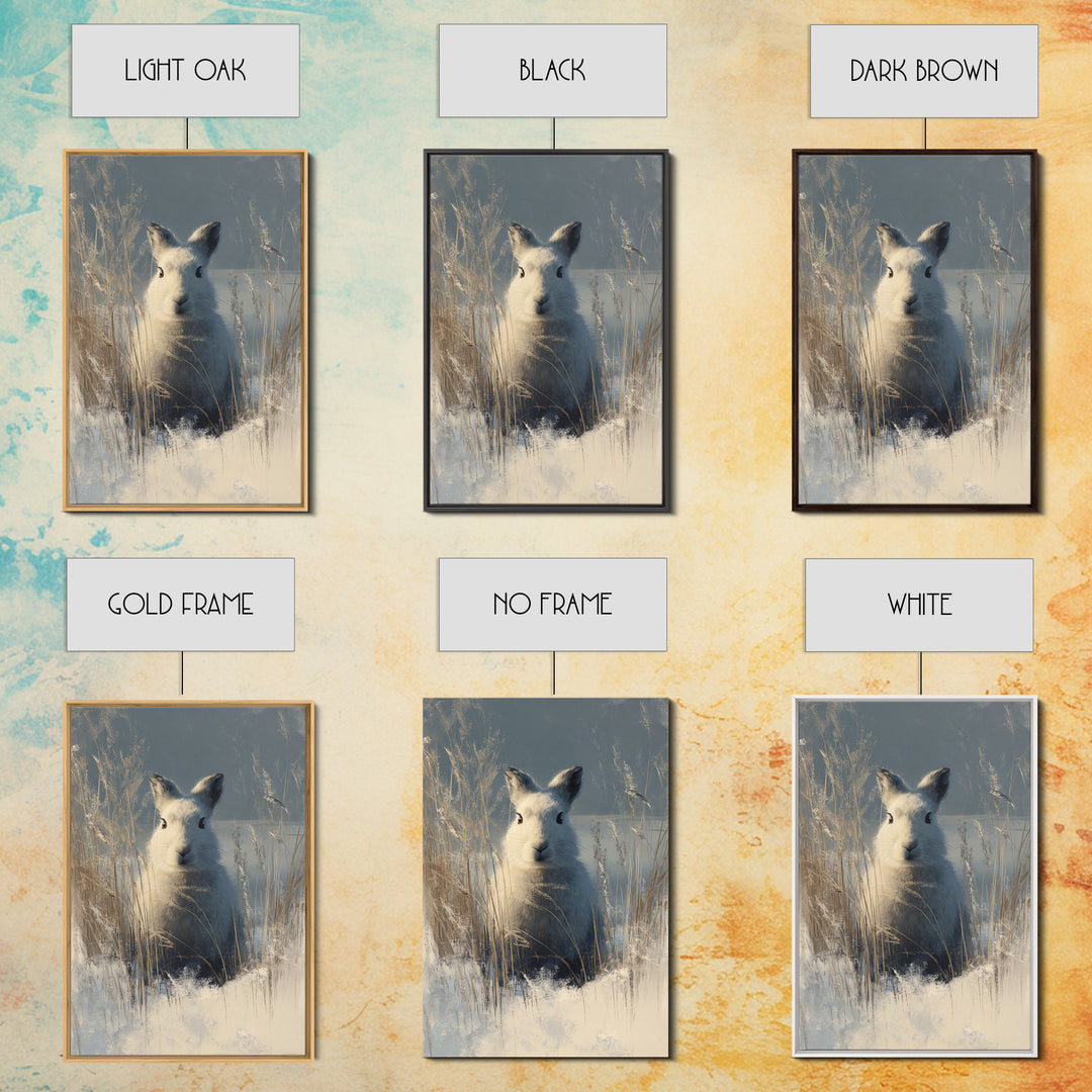 Whimsical Animal Portrait Framed Canvas Print, Wall Art, Printable Wall Art, Living Room Decor, Fine Art, Original Art, WAL-2x3-55