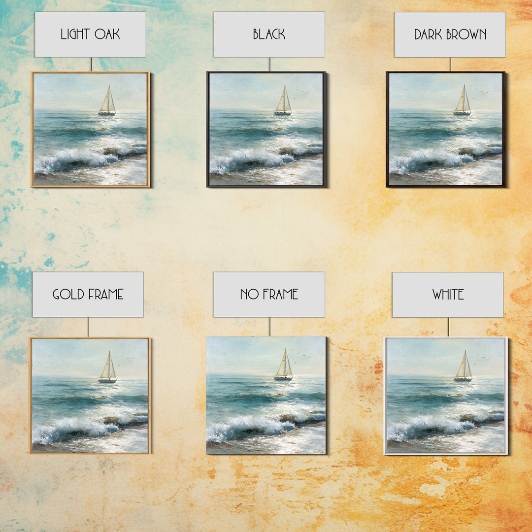 Honeymoon Coastal Sunset Framed Canvas Print, Wedding Art, Custom Wedding, Living Room Decor, Fine Art, Romance, Boho Decor, WED-1x1-65