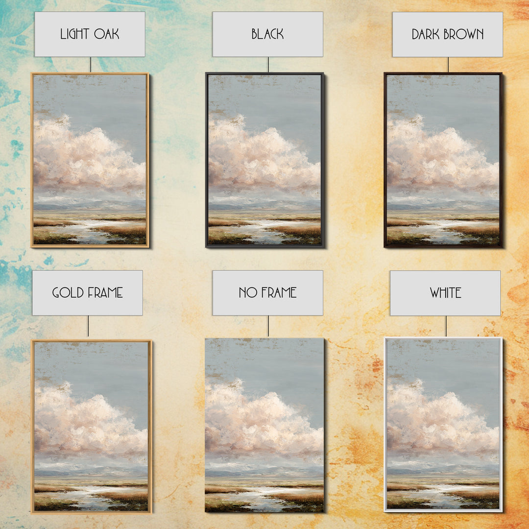 Blush Cloudscape with Dreamy Atmosphere Canvas Print, Wedding Art, Personalized Wedding, Living Room Decor, Fine Art, Romance, WED-2x3-23