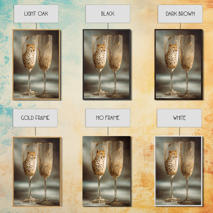 Champagne Glasses with Delicate Sparkle Canvas Print, Wedding Art, Art, Living Room Decor, Abstract Art, Romance, WED-2x3-62