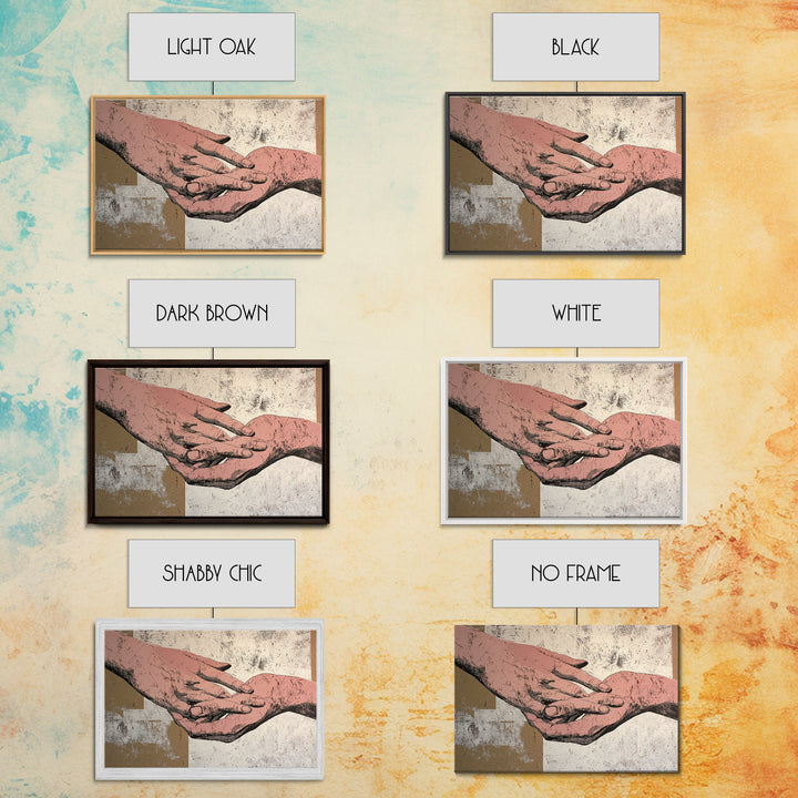 Hands Nearly Touching Canvas Print, Wedding Art, Beach Wedding, Living Room Decor, Romance, Modern Decor, Fine Art Print, WED-3x2-68