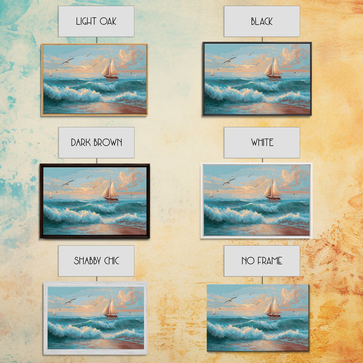 Honeymoon Coastal Sunset Canvas Print, Wedding Art, Bride and Groom, Living Room Decor, Fine Art, Romance, Neutral Decor, WED-3x2-93