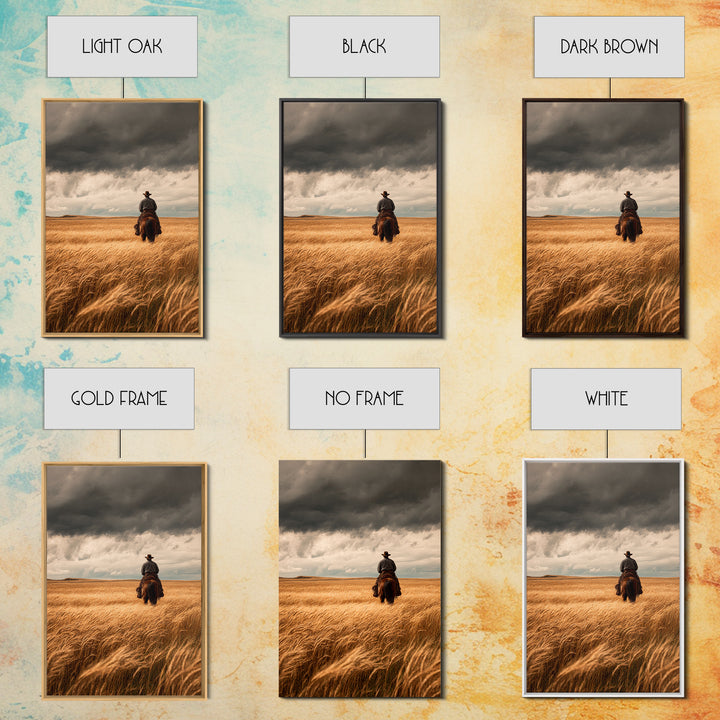 Golden Wheat Field Canvas Print, Western Art, Statement Artwork, Southwestern Decor, Fine Art, Frontier, Painting, Art Print, WES-2x3-32