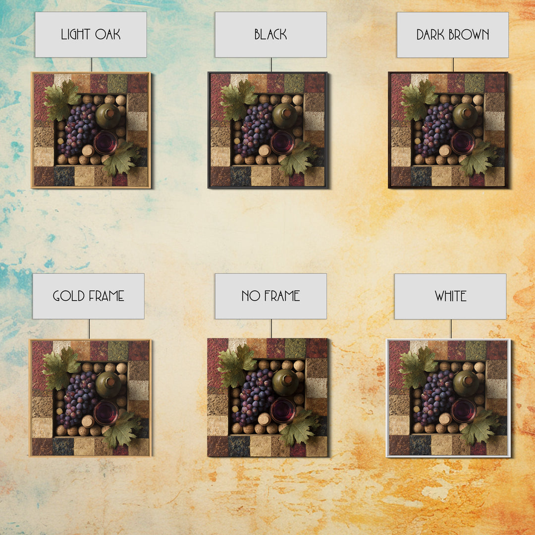Corks Arranged as Geometric Pattern Canvas Print, Winery Art, Neutral Decor, Winery Decor, Fine Art, Vineyard, Home Decor, WIN-1x1-90