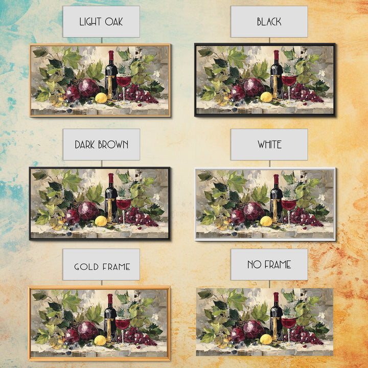 Burgundy Abstract with Gold Accents Framed Canvas Print, Winery Art, Artwork, Winery Decor, Abstract Art, Vineyard, Bar Decor, WIN-2x1-91