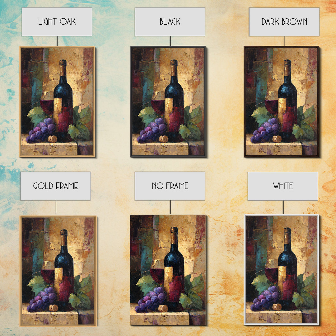 Burgundy Abstract with Gold Accents Canvas Print, Winery Art, Art, Winery Decor, Fine Art, Vineyard, Farmhouse Decor, WIN-2x3-31