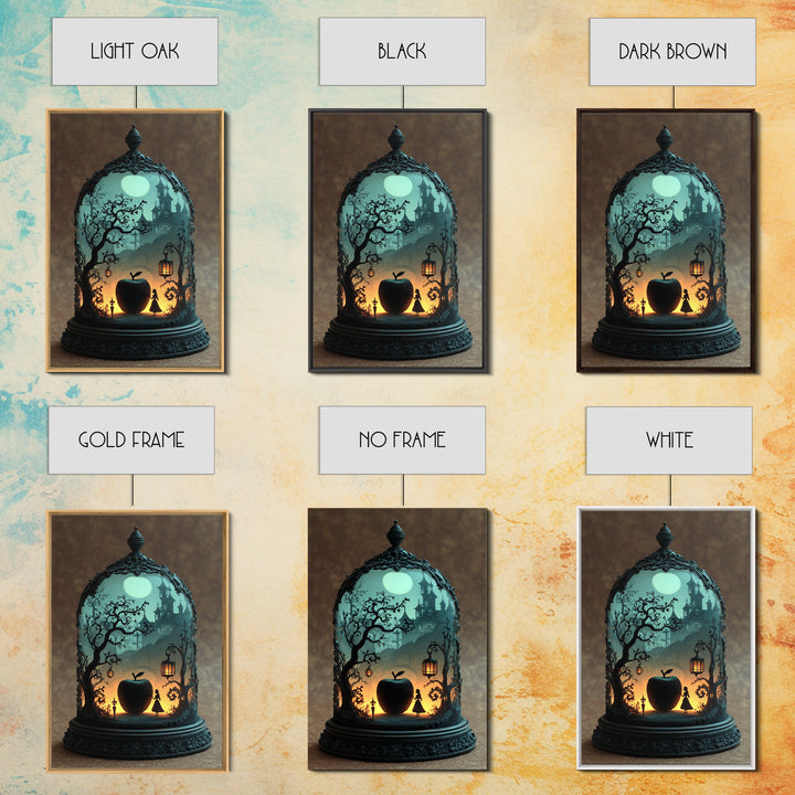 The Poison Apple Reliquary - Icon Portrait, Dark Fantasy Wall Art, Vertical Wall Art, Canvas Print, Halloween Home Decor, Gothic Wall Art