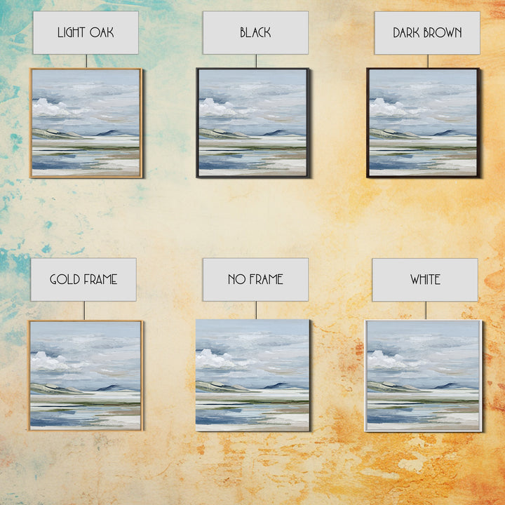 Calming Landscape with Open Sky and Gentle Canvas Print, Waiting Room Art, Modern Decor, Waiting Room Decor, Fine Art, Calm, WRA-1x1-49