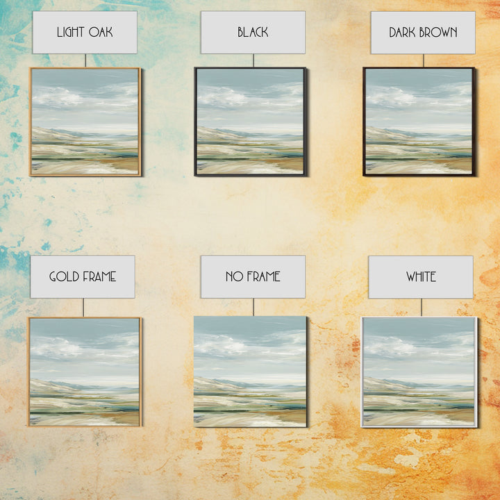 Calming Landscape with Open Sky and Gentle Canvas Print, Waiting Room Art, Wall Art, Waiting Room Decor, Fine Art, Calm, WRA-1x1-97