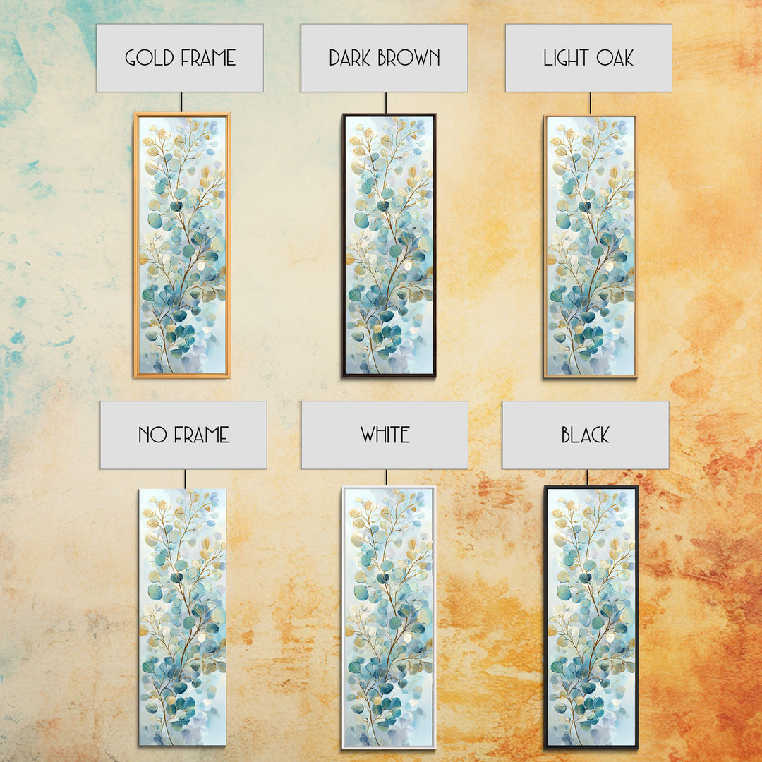 Neutral Botanical Branch Canvas Print, Waiting Room Art, Abstract Art, Waiting Room Decor, Oil Painting, Calm, Landscape, WRA-1x3-39