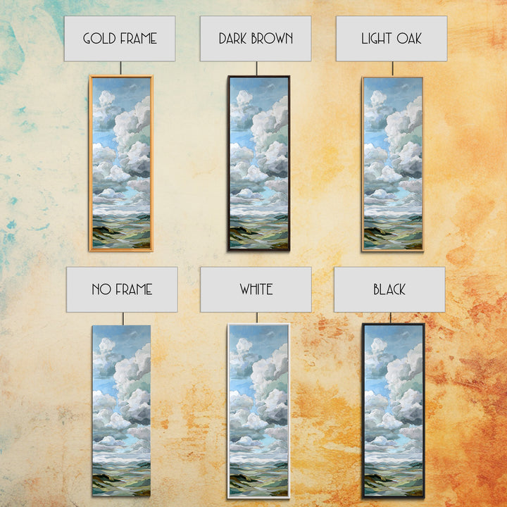 Large Cloudscape with Hopeful Light Framed Canvas Print, Waiting Room Art, Home Decor, Waiting Room Decor, Fine Art, Calm, WRA-1x3-52