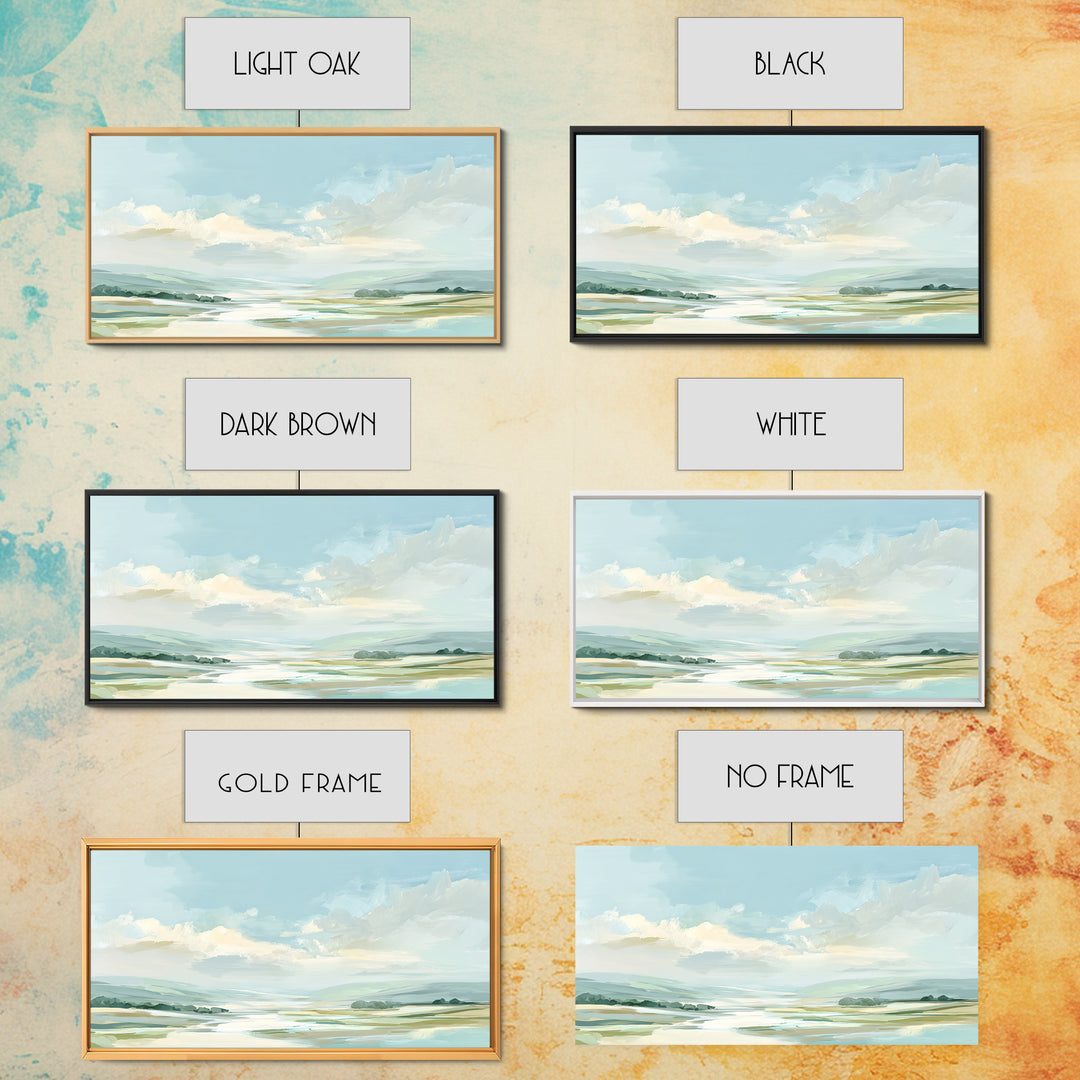 Calming Landscape with Open Sky and Gentle Canvas Print, Waiting Room Art, Wall Art, Waiting Room Decor, Fine Art, Calm, WRA-2x1-21