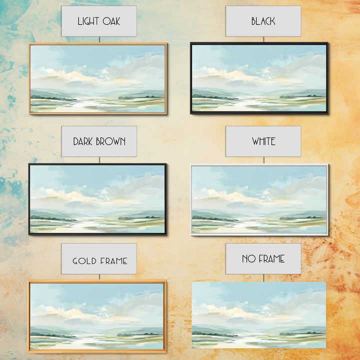 Calming Landscape with Open Sky and Gentle Canvas Print, Waiting Room Art, Wall Art, Waiting Room Decor, Fine Art, Calm, WRA-2x1-21