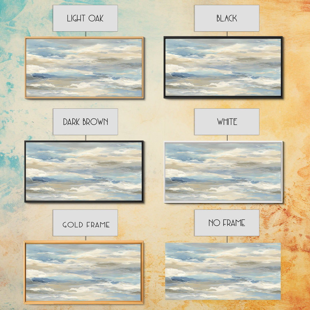 Soft Abstract Waves Canvas Print, Waiting Room Art, Wall Decor, Waiting Room Decor, Fine Art, Calm, Minimalist Wall Art, WRA-2x1-94
