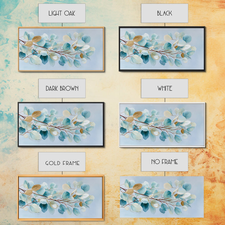 Neutral Botanical Branch Framed Canvas Print, Waiting Room Art, Fine Art, Waiting Room Decor, Oil Painting, Calm, WRA-2x1-95