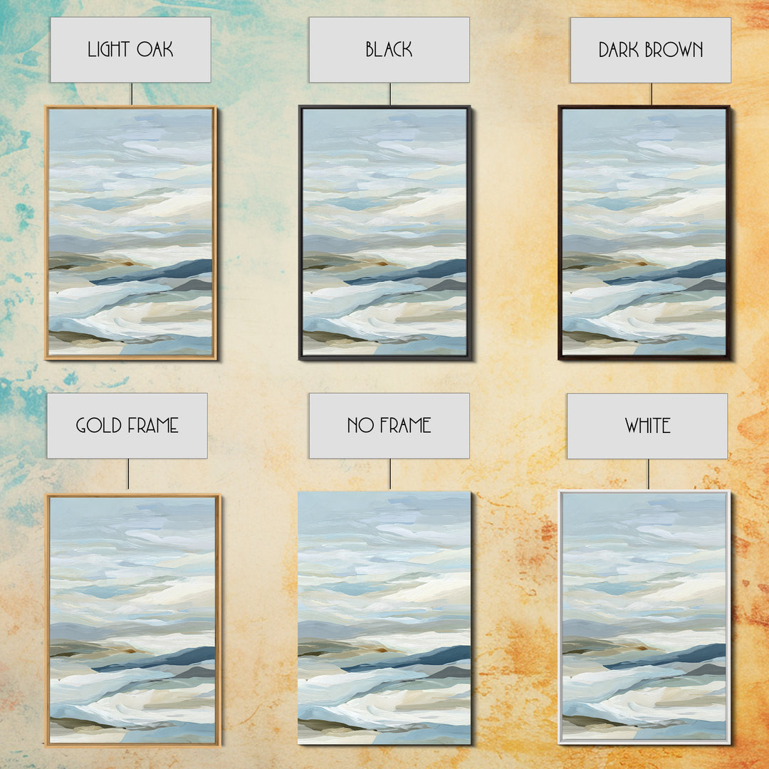 Soft Abstract Waves Canvas Print, Waiting Room Art, Luxury Decor, Waiting Room Decor, Abstract Art, Calm, Original Art, WRA-2x3-10
