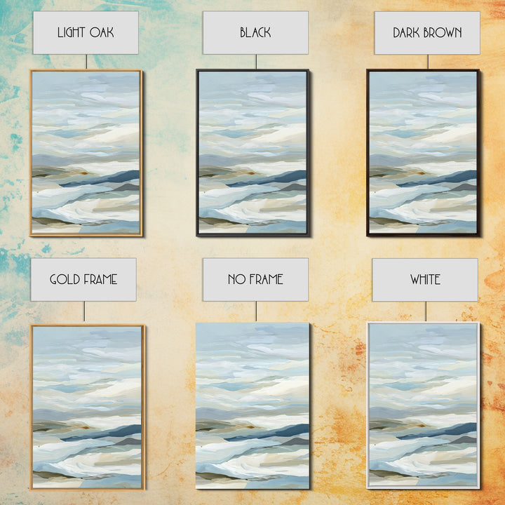 Soft Abstract Waves Canvas Print, Waiting Room Art, Luxury Decor, Waiting Room Decor, Abstract Art, Calm, Original Art, WRA-2x3-10