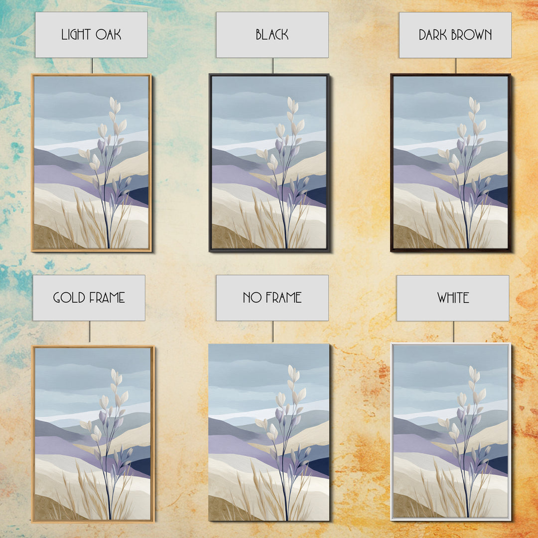Soft Lavender Botanical Still Life Framed Canvas Print, Waiting Room Art, Art Print, Waiting Room Decor, Watercolor Art, Calm, WRA-2x3-100
