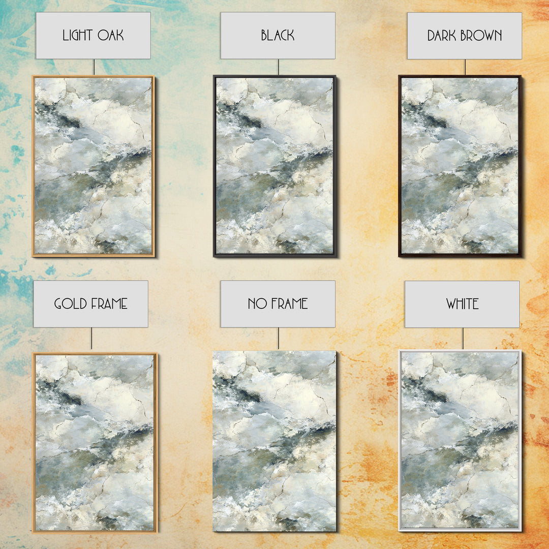 Light Marble Texture Abstract Framed Canvas Print, Waiting Room Art, Neutral Decor, Waiting Room Decor, Fine Art, Calm, WRA-2x3-56