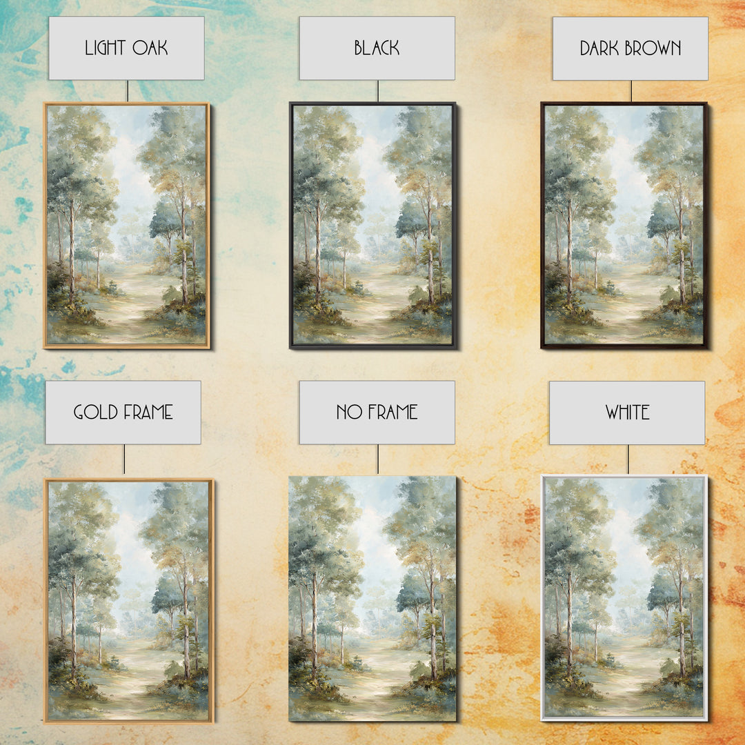 Misty Forest Path Canvas Print, Waiting Room Art, Office Decor, Waiting Room Decor, Fine Art, Calm, Gallery Wall Art, WRA-2x3-67