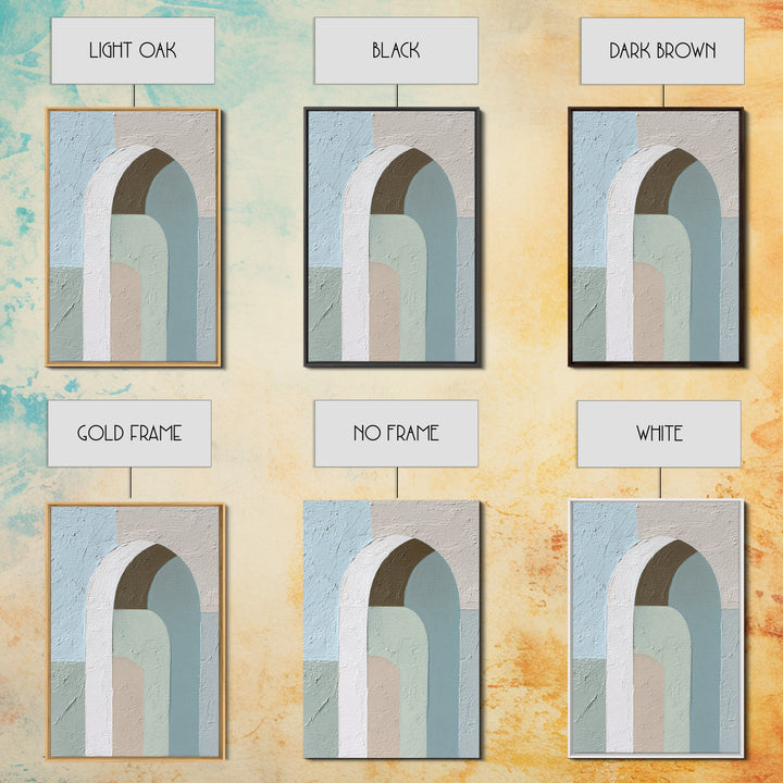 Modern Neutral Arch Abstraction Canvas Print, Waiting Room Art, Floral Wall Art, Waiting Room Decor, Abstract Art, Calm, WRA-2x3-77