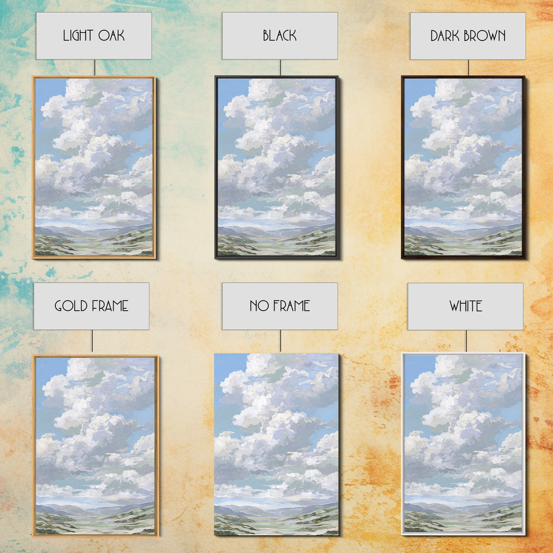 Large Cloudscape with Hopeful Light Canvas Print, Waiting Room Art, Printable Art, Waiting Room Decor, Fine Art, Calm, WRA-2x3-96