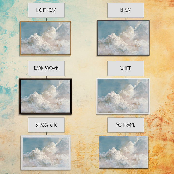 Large Cloudscape with Hopeful Light Framed Canvas Print, Waiting Room Art, Bauhaus Print, Waiting Room Decor, Fine Art, Calm, WRA-3x2-20