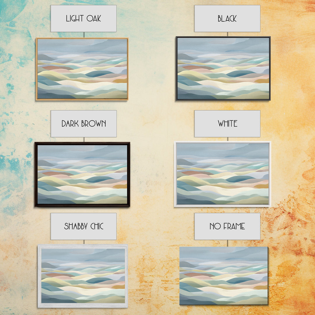 Pastel Rainbow Shapes for Pediatric Spaces Canvas Print, Waiting Room Art, Printable Art, Waiting Room Decor, Abstract Art, WRA-3x2-22