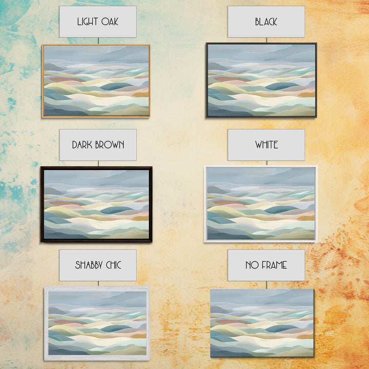 Pastel Rainbow Shapes for Pediatric Spaces Canvas Print, Waiting Room Art, Printable Art, Waiting Room Decor, Abstract Art, WRA-3x2-22