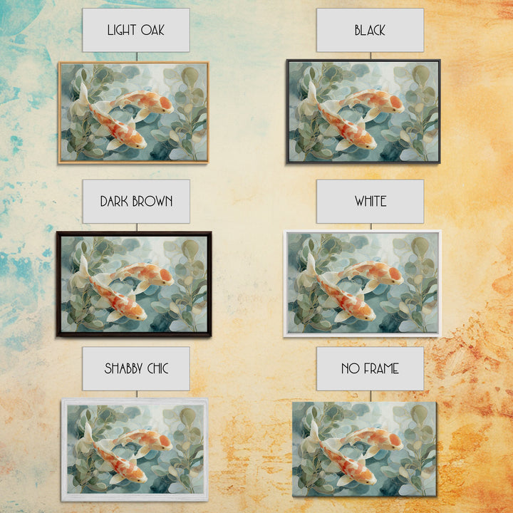 Gentle Koi Fish Canvas Print, Waiting Room Art, Office Wall Art, Waiting Room Decor, Watercolor Art, Calm, Dental Wall Art, WRA-3x2-26