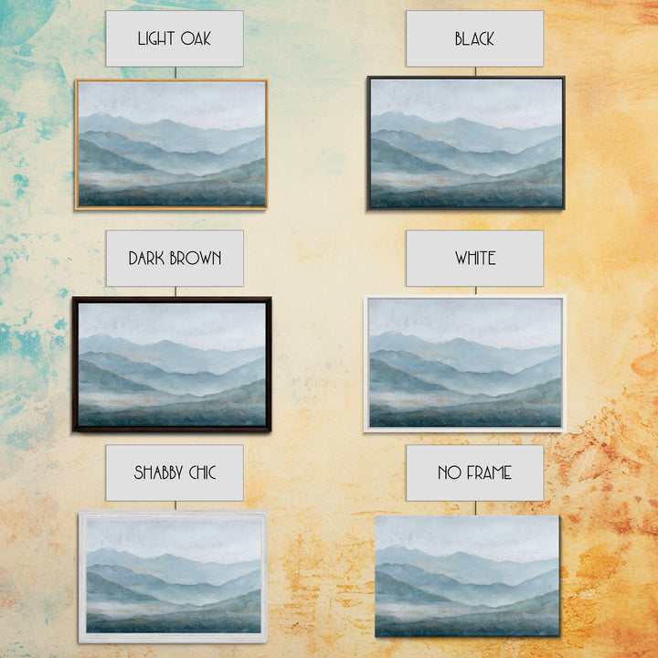 Simple Mountain Layers Canvas Print, Waiting Room Art, Modern Art, Waiting Room Decor, Fine Art, Calm, Therapy Office Decor, WRA-3x2-42