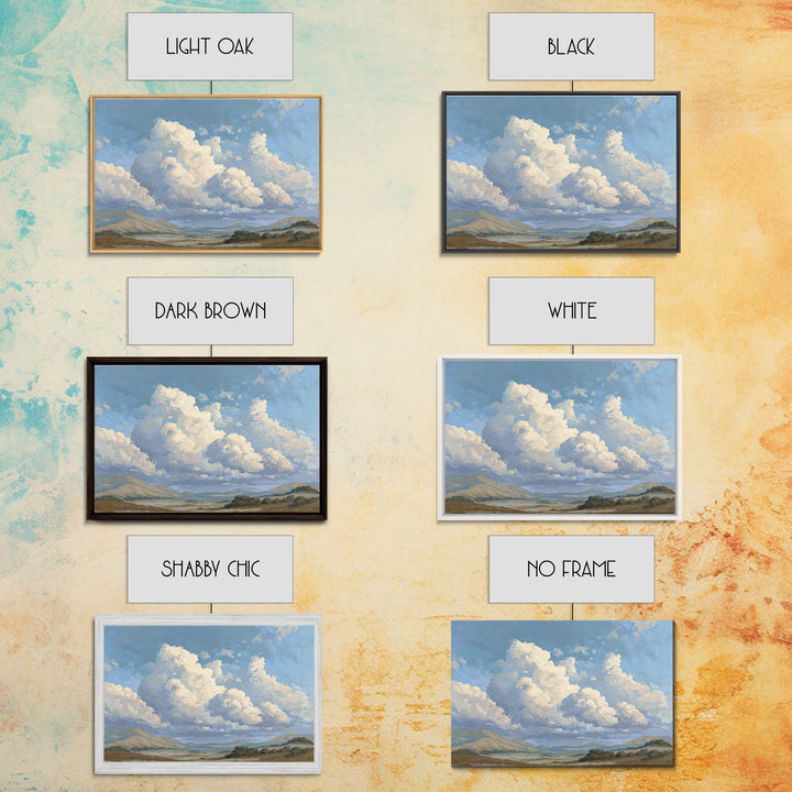 Large Cloudscape with Hopeful Light Canvas Print, Waiting Room Art, Abstract, Waiting Room Decor, Watercolor Art, Calm, WRA-3x2-44