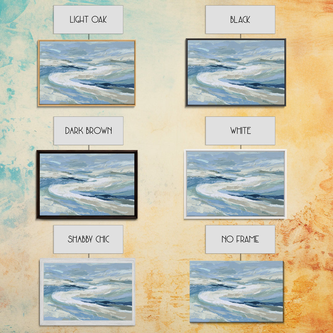 Soft Abstract Waves Framed Canvas Print, Waiting Room Art, Wall Sculpture, Waiting Room Decor, Fine Art, Calm, Dog Wall Art, WRA-3x2-6