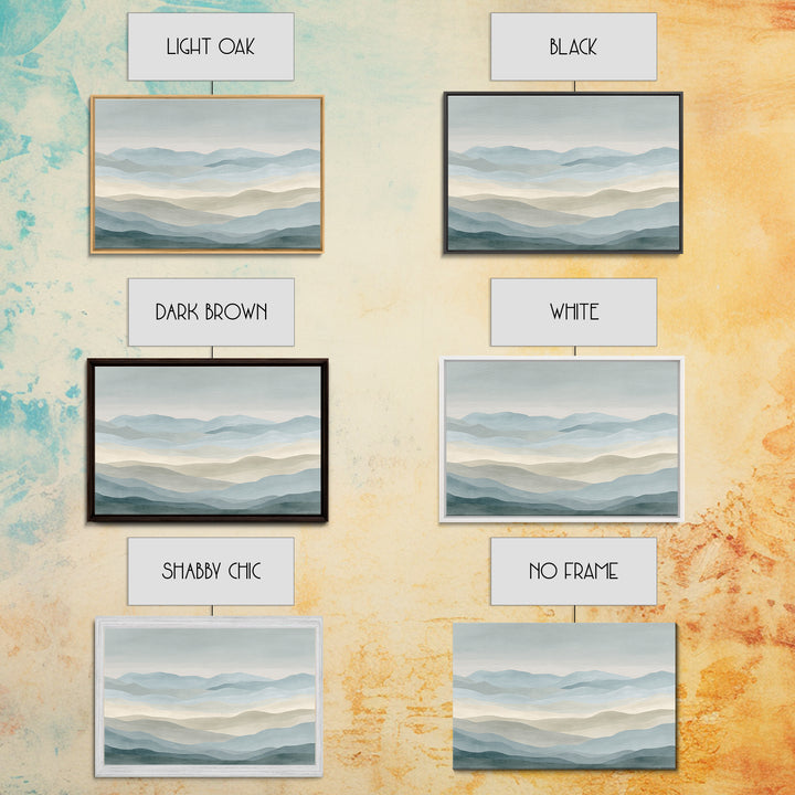 Simple Mountain Layers Canvas Print, Waiting Room Art, Modern Art, Waiting Room Decor, Fine Art, Calm, Therapy Office Decor, WRA-3x2-66
