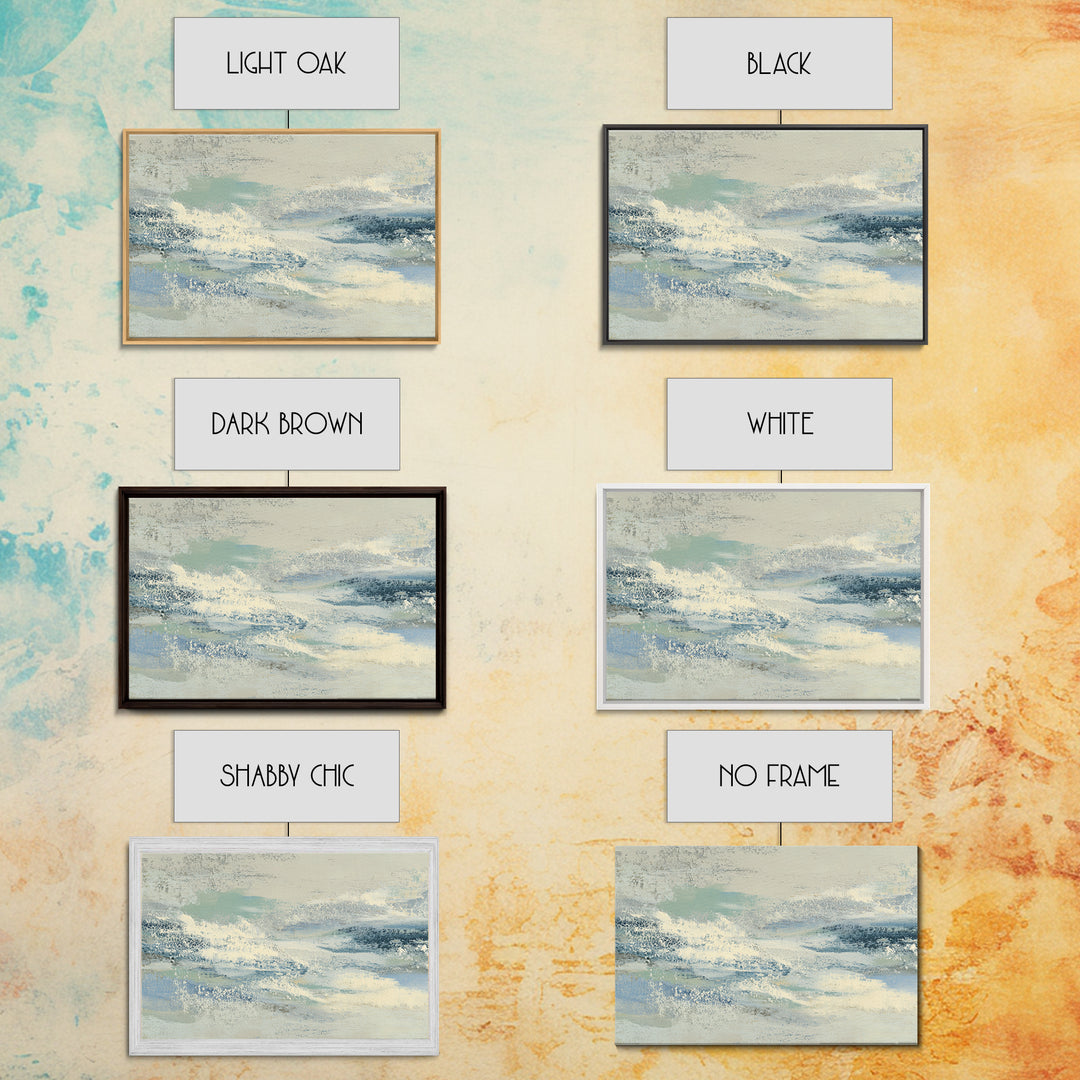 Soft Abstract Waves Framed Canvas Print, Waiting Room Art, Dental Wall Art, Waiting Room Decor, Abstract Art, Calm, WRA-3x2-78