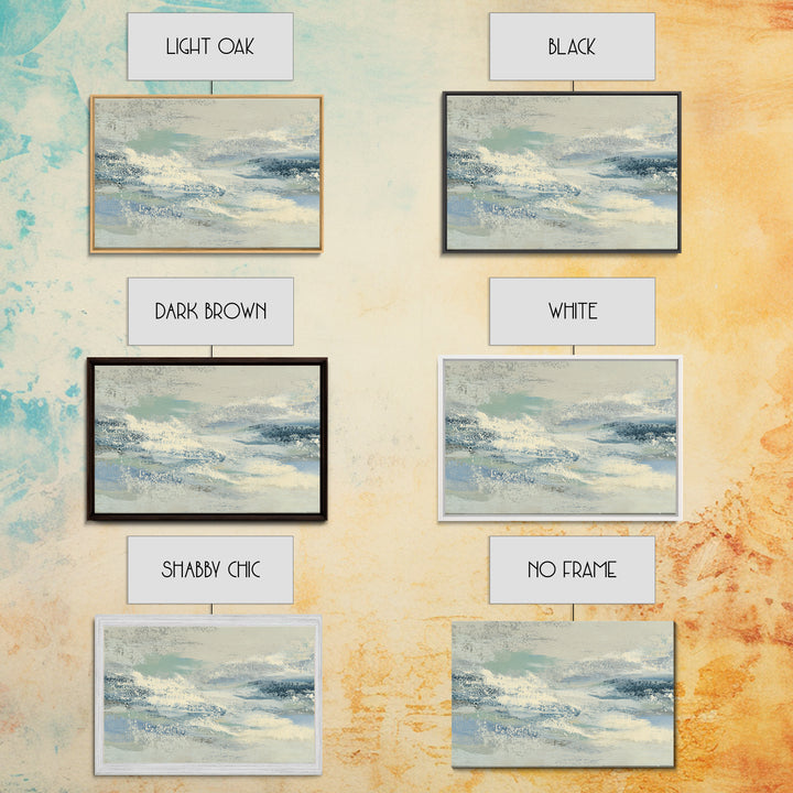 Soft Abstract Waves Framed Canvas Print, Waiting Room Art, Dental Wall Art, Waiting Room Decor, Abstract Art, Calm, WRA-3x2-78