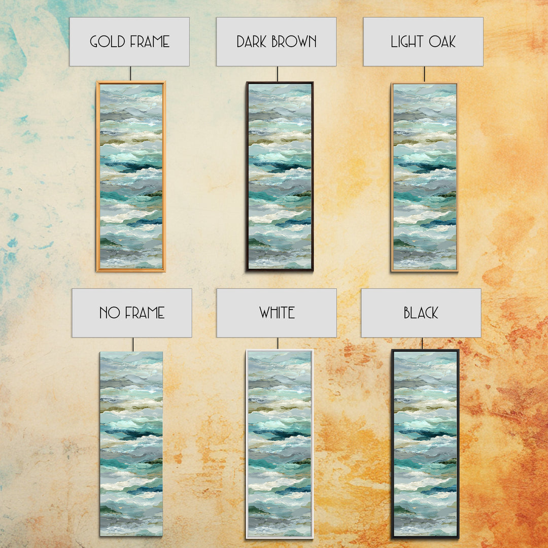 Abstract Breath Waves Canvas Print, Yoga Studio Art, Wall Art Print, Yoga Studio Decor, Abstract Art, Balance, Yoga Gift, YSA-1x3-43