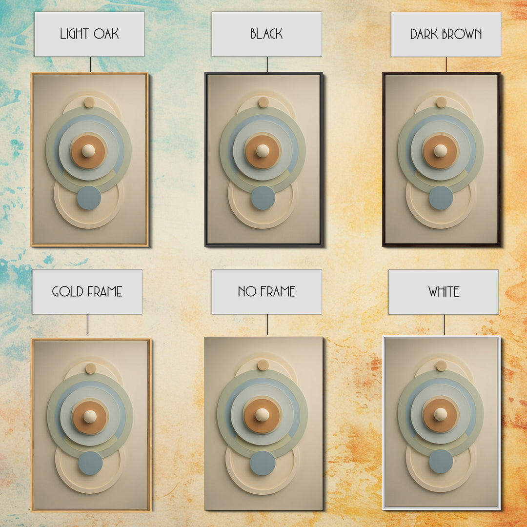 Chakra Color Circles Framed Canvas Print, Yoga Studio Art, Textured Painting, Yoga Studio Decor, Balance, Living Room Wall Art, YSA-2x3-22