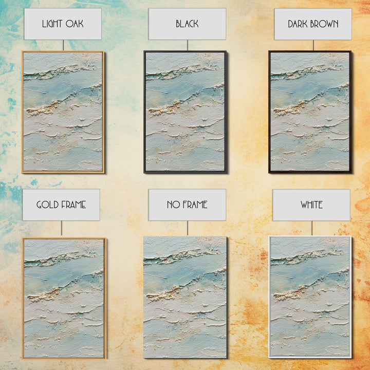 Abstract Breath Waves Framed Canvas Print, Yoga Studio Art, Yoga, Yoga Studio Decor, Abstract Art, Balance, Nature Prints, YSA-2x3-63