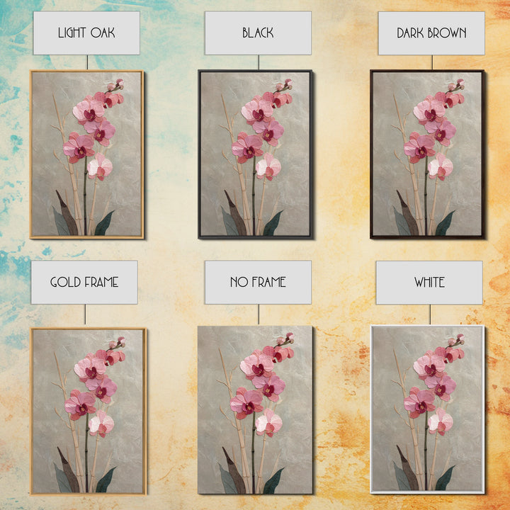 Single Orchid Stem Canvas Print, Zen Art, Boho Wall Art, Living Room Decor, Fine Art, Zen, Flower Print, Neutral Wall Art, ZEN-2x3-31